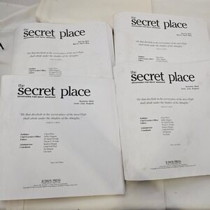 The Secret Place Braille Devotions Judson Press Spring Summer 2023‎ Lot of 4